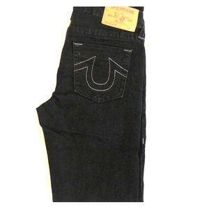 12Y Black True Religion Pants